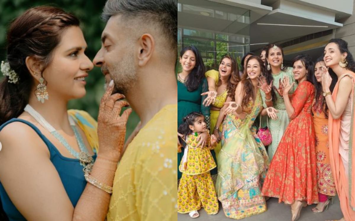 Dalljiet Kaur: हल्दी में दलजीत कौर को निहारते रहे होने वाले पति निखिल पटेल, संगीत में इन स्टार्स ने लूटी महफिल Dalljiet Kaur: हल्दी में दलजीत कौर को निहारते रहे होने वाले पति निखिल पटेल, संगीत में इन स्टार्स ने लूटी महफिल