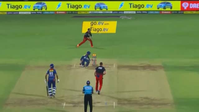 Ayush Badoni ramps one for six but ends up getting hit wicket in IPL 2023 for LSG vs RCB Hindustan Hindi News