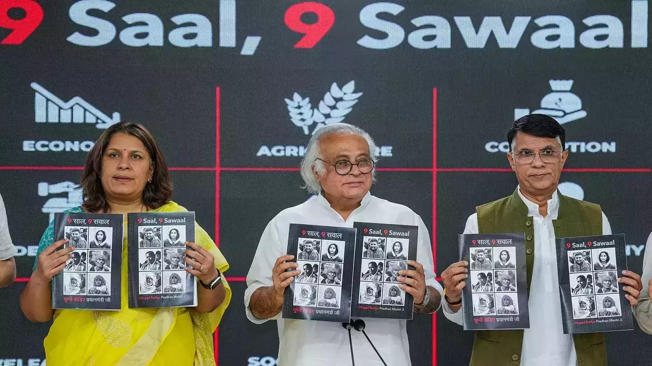 PM@9:कांग्रेस ने सरकार के 9 साल पूरे होने पर 9 प्रश्न पूछे है,क्यों?