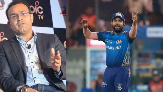 Rohit Sharma is not battling with the bowlers but with himself feels Virender Sehwag Hindustan Hindi News