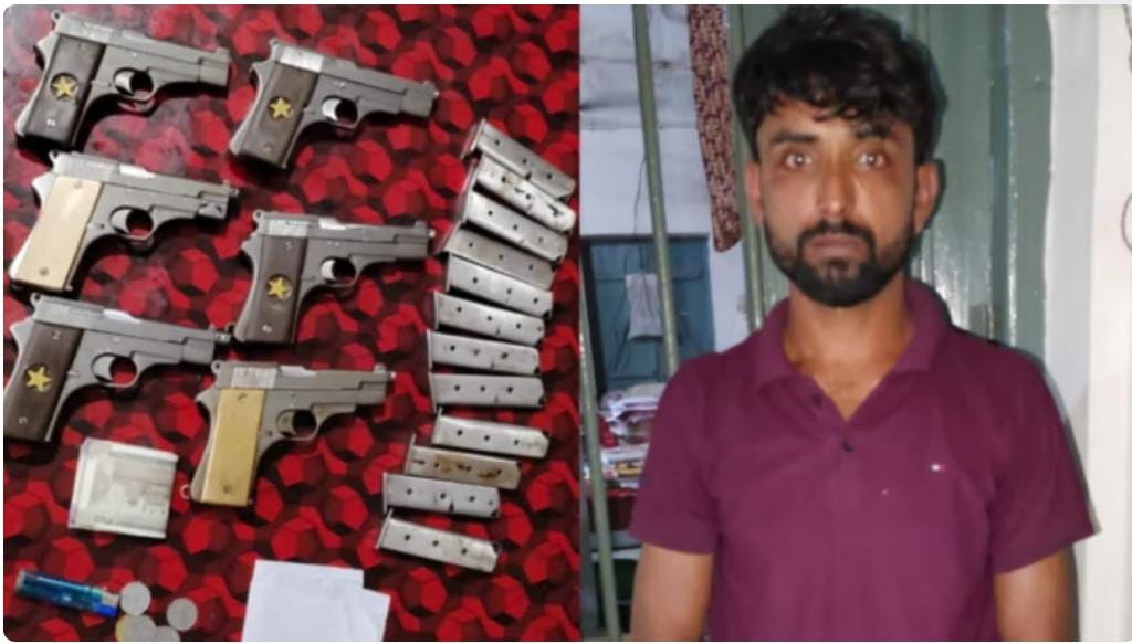 खगड़िया में अवैध मिनी गन फैक्ट्री का भंडाफोड़, 20 पिस्तौल और 40 मैग्जीन सहित अन्य सामान बरामद
