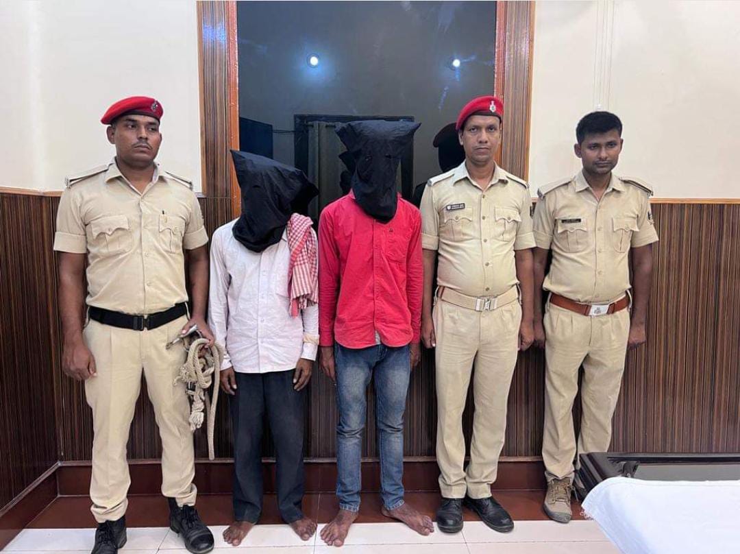 मोतिहारी पुलिस वारदात को अंजाम देने से पहले बदमाशों को दबोचा, हथियार और जिन्दा कारतूस किया बरामद