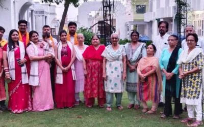 प्रेरणा वृद्धाश्रम में राजस्थान के श्रीगंगानगर एवं जयपुर से पहुंचे परिवार