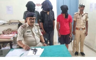 डकैती की योजना बना रहे तीन अपराधी अवैध हथियार के साथ गिरफ्तार
