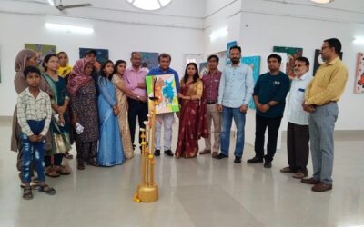 कुवि के ललित कला विभाग में कला प्रदर्शनी ‘झलक’ का शुभारंभ