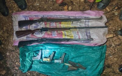 मुंगेर पुलिस की बड़ी कार्रवाई, भारी मात्रा में अवैध हथियार बरामद, 2 गिरफ्तार