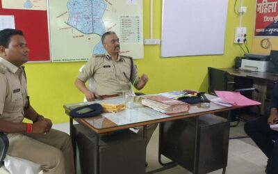पुलिस उप-महानिरीक्षक ने छपरा मुफ्फसिल थाना का किया गया वार्षिक निरीक्षण