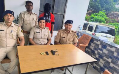 देशी पिस्टल, 02 जिंदा कारतूस एवं 06 सिम कार्ड के साथ अभियुक्त गिरफ्तार