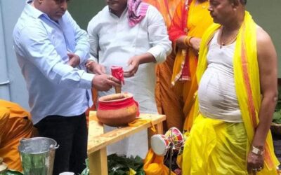 मशरक की खबरें : बनियापुर विधायक ने कराया रूद्राभिषेक