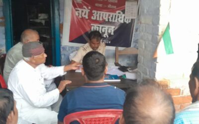 नौतन में अखाड़ा को लेकर शांति समिति की बैठक का हुआ आयोजन