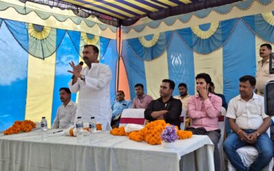 आदर्श ग्राम पंचायत बनने पर ग्राम पर मुखिया के द्वारा सम्मान समारोह का किया गया आयोजन