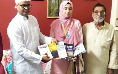 इंटरनेशनल अवार्ड से नवाजे जाने पर समाजसेवी ने किया शायरा यूसरा फातिमा को सम्मानित