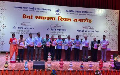 महात्मा गांधी केन्द्रीय विश्वविद्यालय के 8वें स्थापना दिवस पर छमाही पत्रिका ‘एमजीसीयू न्यूजलेटर’ का हुआ विमोचन