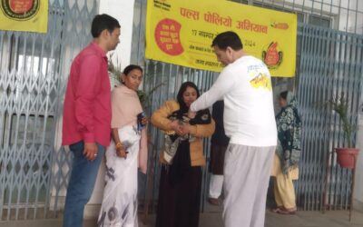 मशरक की खबरें : दो बूंद दवा पिलाकर सीएचसी में किया गया प्लस पोलियो अभियान का शुभारंभ