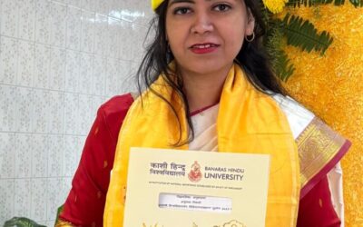 काशी हिन्दू विश्वविद्यालय से दरौली की अनुराधा चौबे को मिली डाॅक्टरेट उपाधि, लोगों में हर्ष