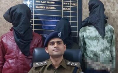 सोने की चेन झपटने वाले तीन अपराधी गिरफ्तार