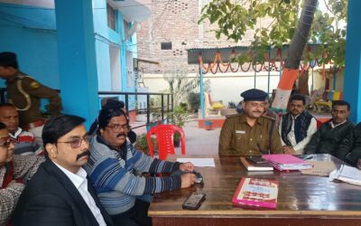 सरस्वती पूजा को लेकर शांति समिति की हुई बैठक