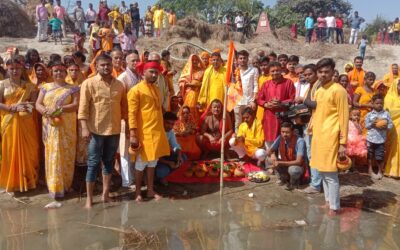 मां काली की प्रतिमा में प्राणप्रतिष्ठा को लेकर की गयी जलभरी