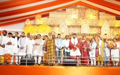 कुरुक्षेत्र के केशव पार्क में आयोजित 1008 कुण्डीय जनकल्याण शिव शक्ति महायज्ञ में उमड़ी भीड़