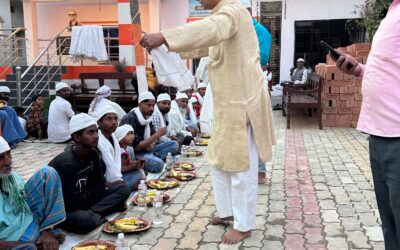 रघुबीर सिंह पुस्तकालय सह वाचनालय परिसर में दावते इफ़्तार का हुआ आयोजन