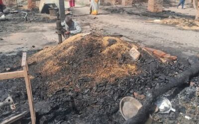 अयोध्या की खबरें : भीषण अग्निकांड से 9 दलित परिवारों के घर तबाह