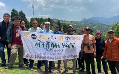 रामगंगा अध्ययन यात्रा तीसरे दिन पहुंची तैतुरा गांव, नदी संरक्षण को लेकर स्थानीयों से संवाद