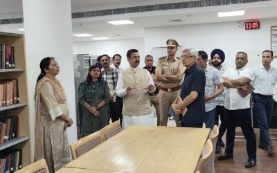 विस अध्यक्ष हरविन्द्र कल्याण ने पुस्तकालय और कैंटीन का किया निरीक्षण